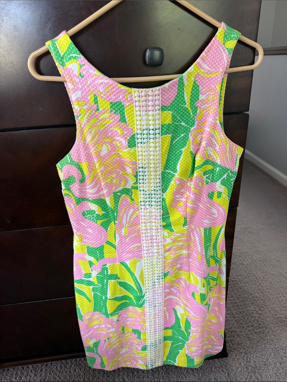 Lilly Pulitzer for Target Sleeveless Floral Shift Dress in Pink, Green & Yellow